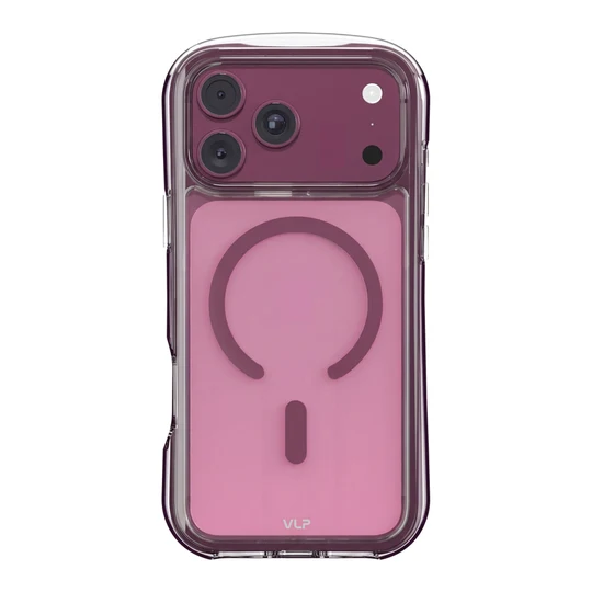 Чехол VLP Bubble Case с MagSafe для iPhone 18 Pro Max Темно-вишневый
