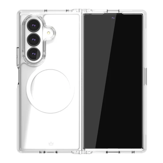Чехол VLP Crystal Case с MagSafe для Samsung Galaxy Z Fold 7 Прозрачный