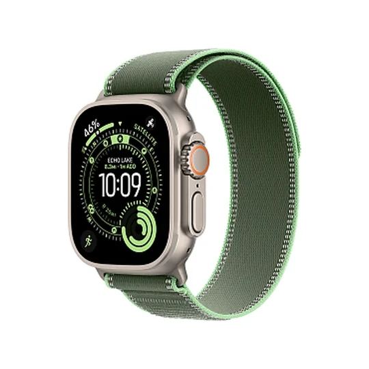 Apple Watch Ultra 3 GPS + Cellular, 49 мм, корпус из титана, ремешок Trail Loop Зелёный/Неон
