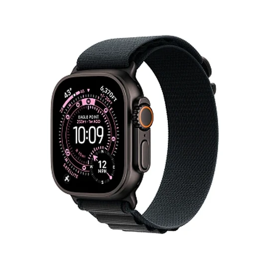 Apple Watch Ultra 3 GPS + Cellular, 49 мм, корпус из черного титана, ремешок Alpine Loop Чёрный