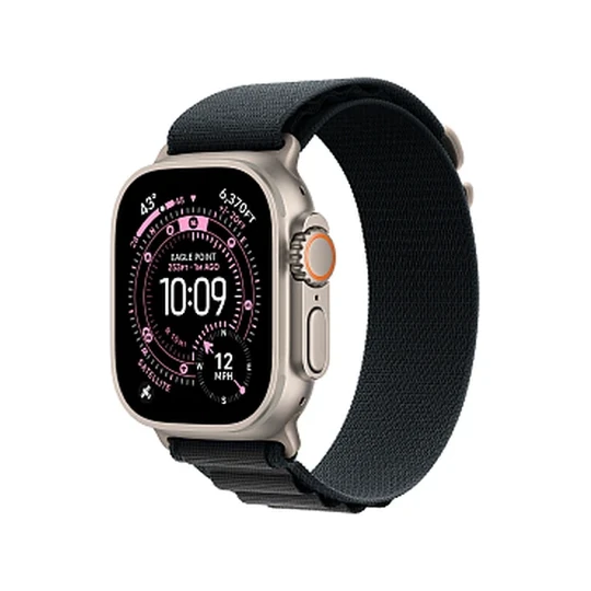Apple Watch Ultra 3 GPS + Cellular, 49 мм, корпус из титана, ремешок Alpine Loop Чёрный