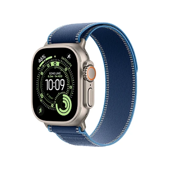 Apple Watch Ultra 3 GPS + Cellular, 49 мм, корпус из титана, ремешок Trail Loop Синий/Ярко-голубой