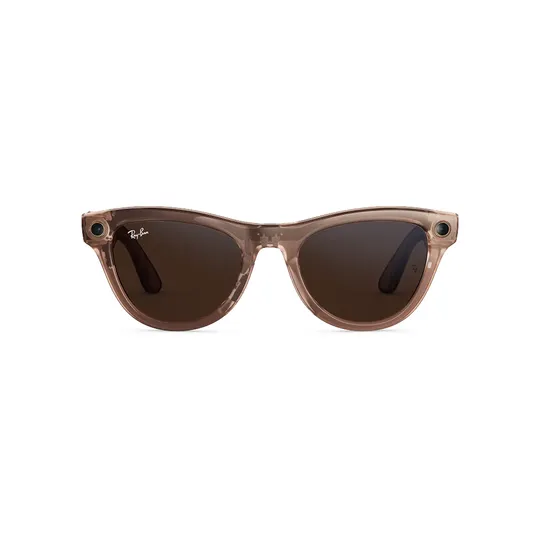Умные очки Ray-Ban Skyler (Gen 2) Персиковый, фотохромные Transitions коричневые